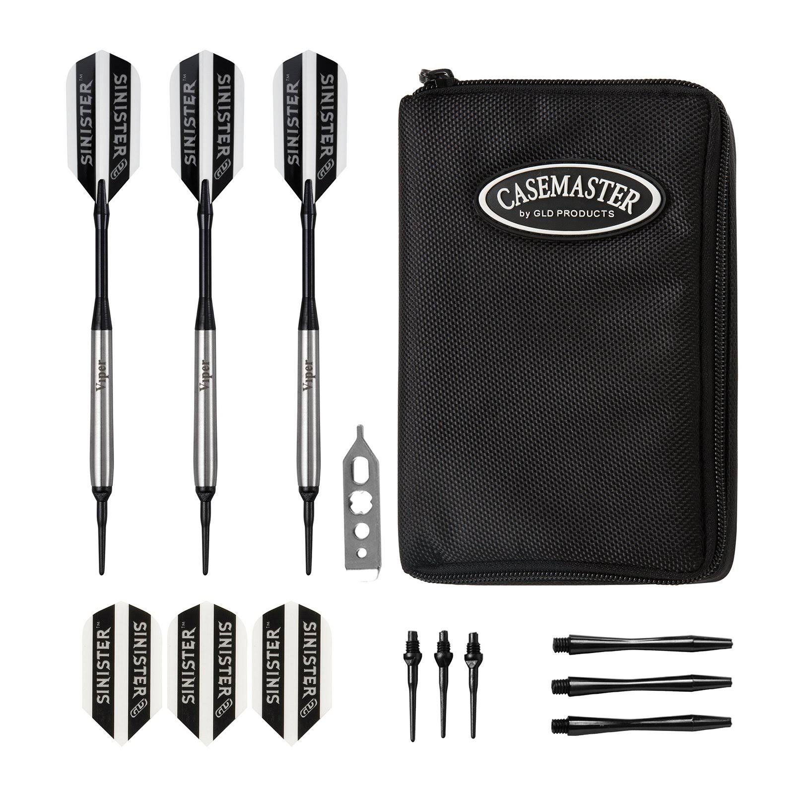 Sinister Tungsten Soft Tip Darts and Dart Case F227439