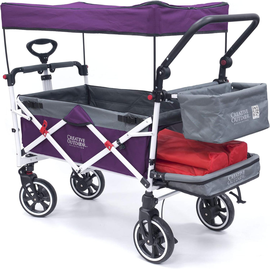 Teal Collapsible Folding Wagon Stroller Cart Q85734