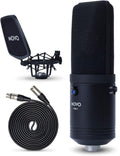 Studio Condenser Microphone with Shock Mount, Pop Filter, and XLR Cable K777249