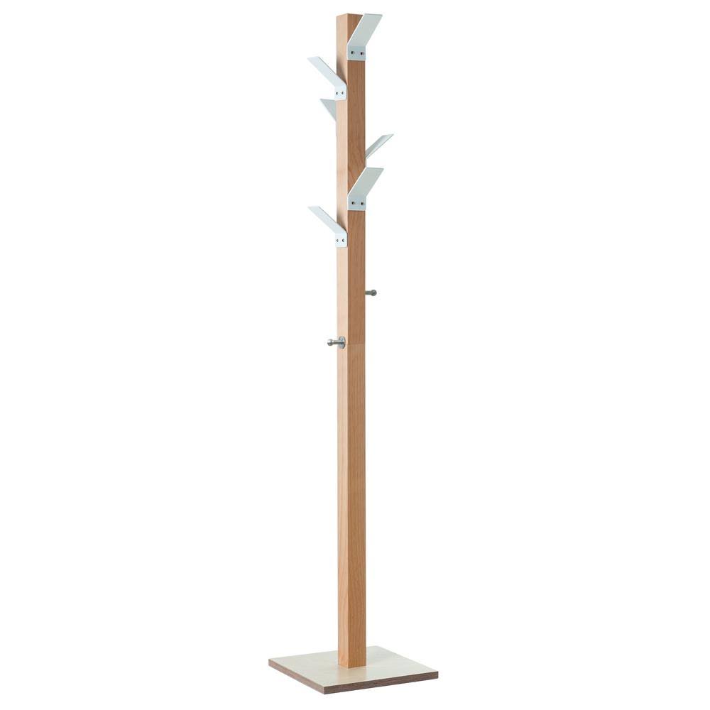 Coat Stand with White Hooks F500115