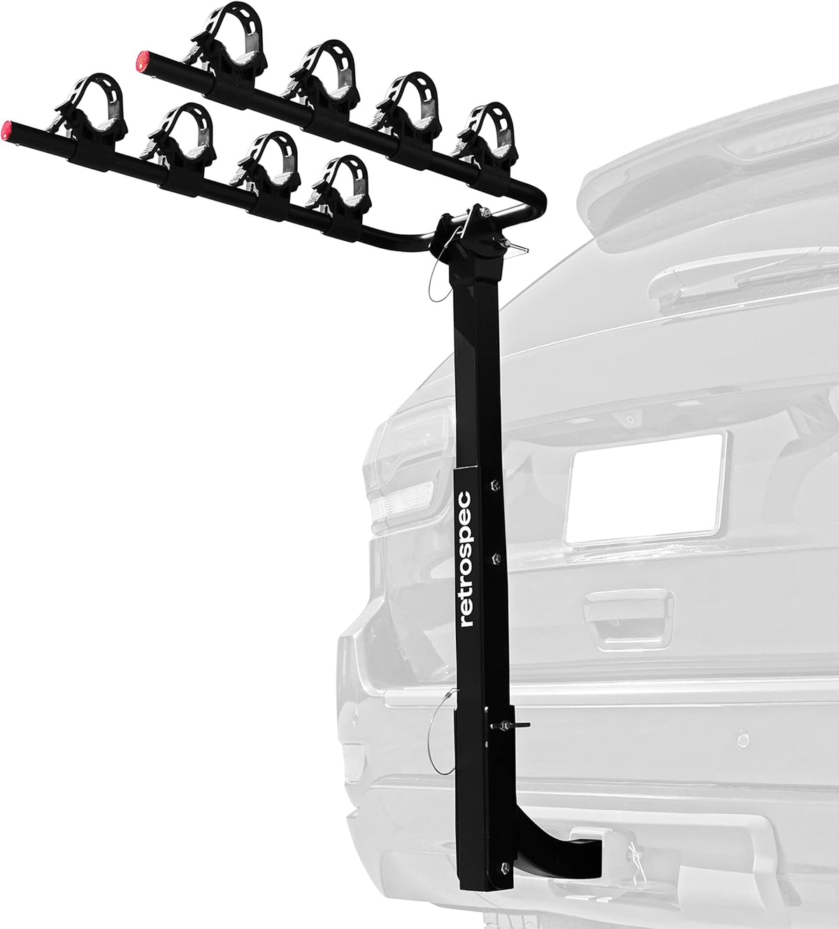 Five Bike Mount Hitch Bicycle Carrier with Compact Foldable Steel Frame R4236