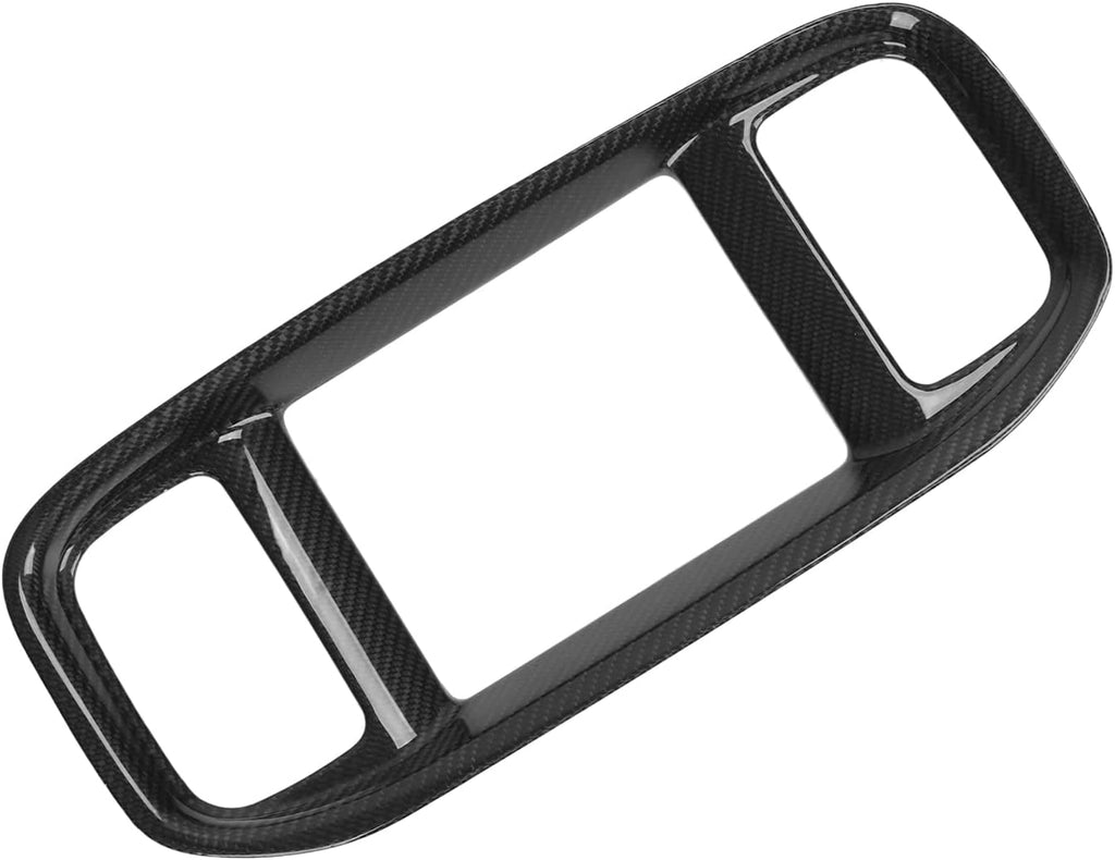 Gloss Black Carbon Fiber Car Stereo Radio Fascia Frame I802
