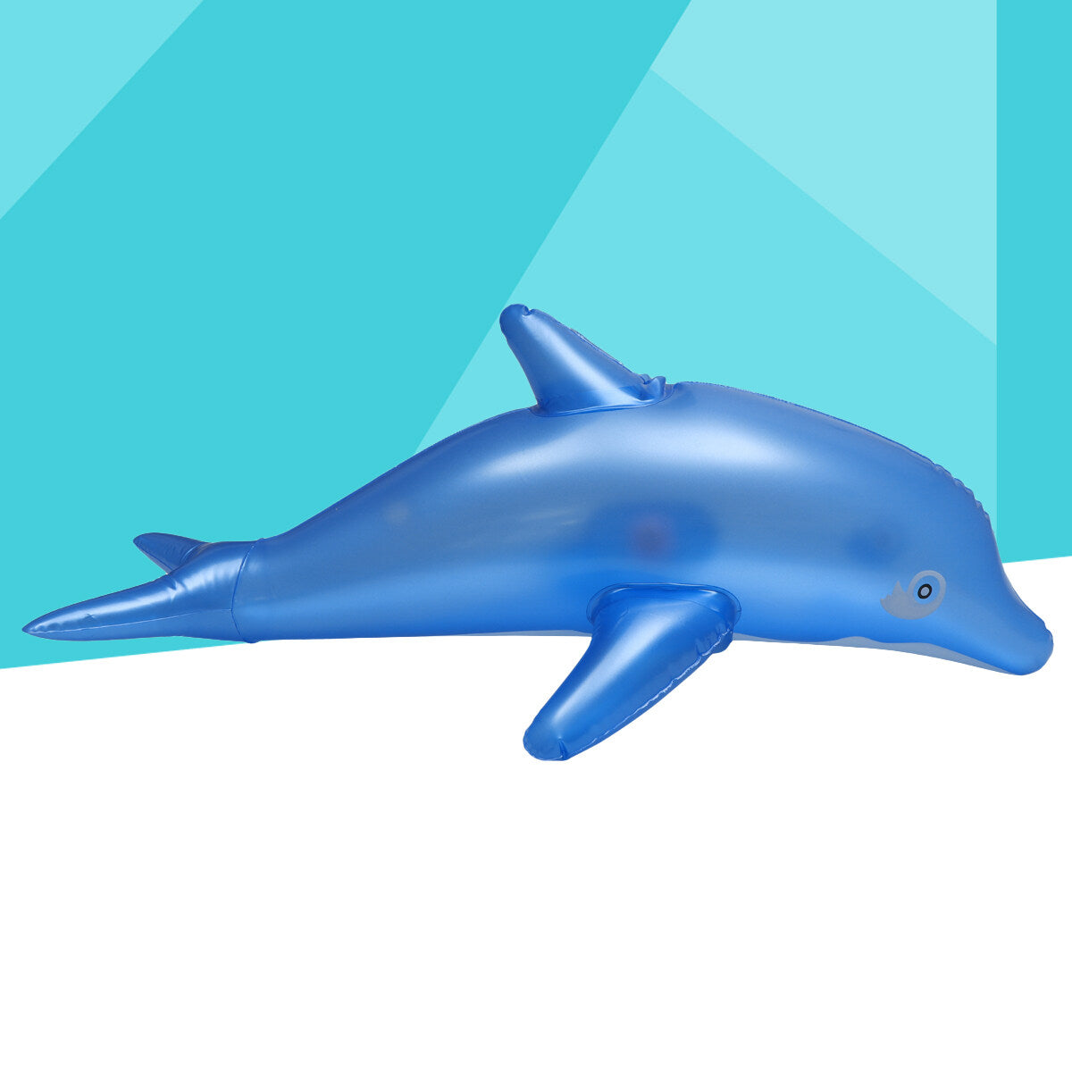 Inflatable Dolphin Bath Time Toy Swimming Pool Beach Toy (Blue) E905