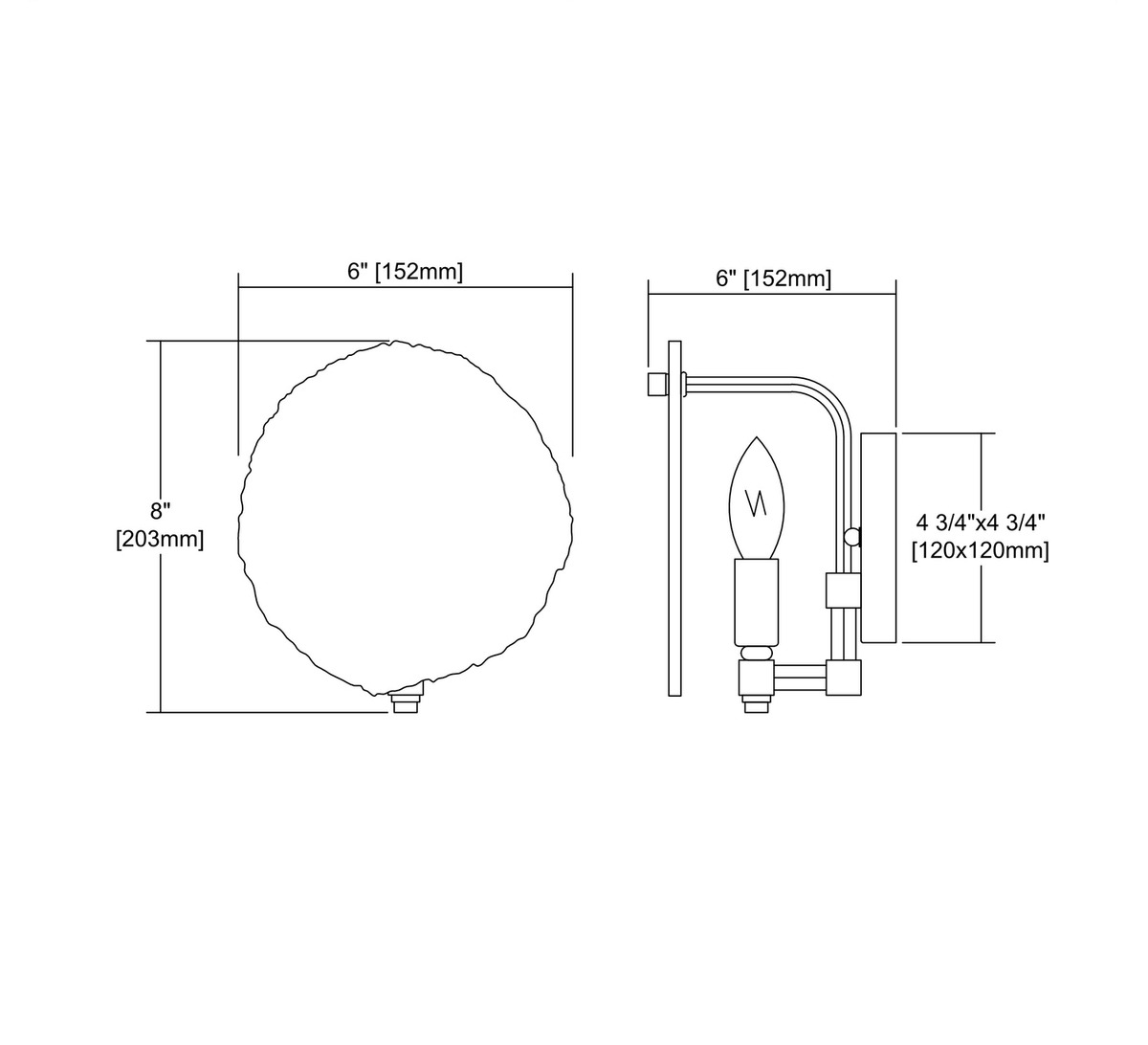 Natural Gallery Sconce Z946