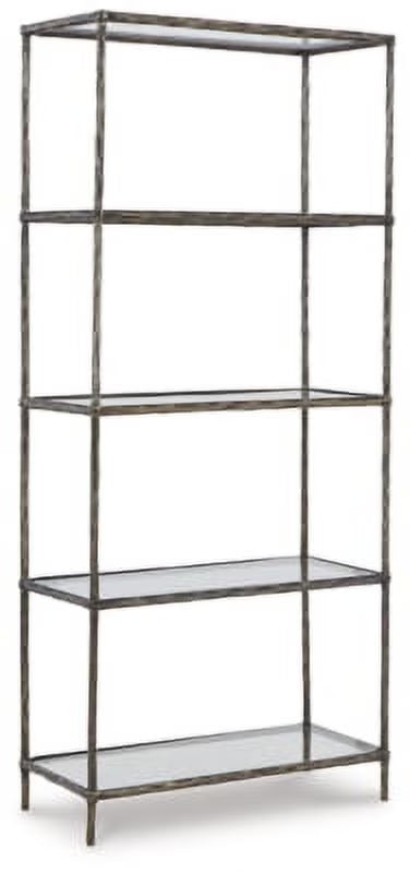 Antique Pewter Finish Bookcase L944