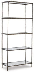 Antique Pewter Finish Bookcase L944