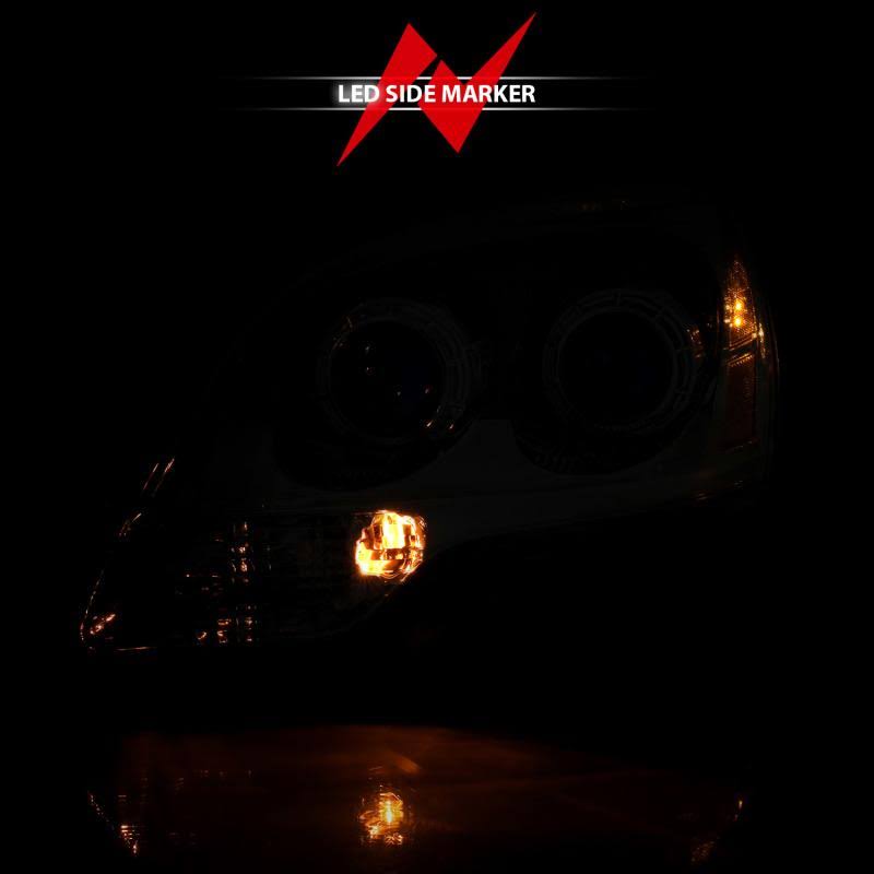 Crystal Headlight Chrome Amber Y23200