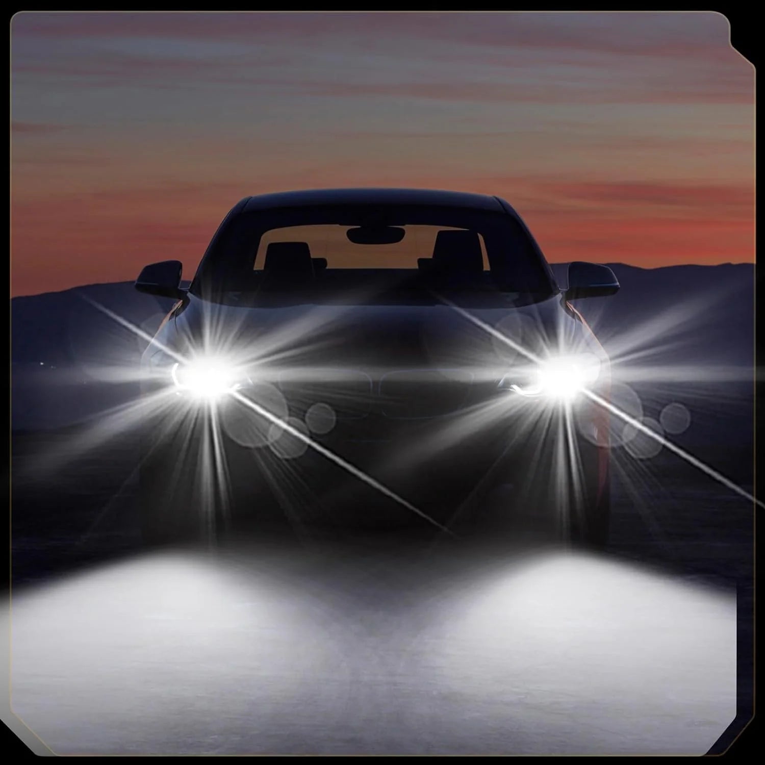 6500K Cool White LED Headlight Bulbs, Pack of 2 P77000