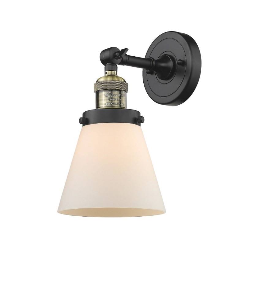 Small Cone 1 Light Semi Flush Mount Q7408