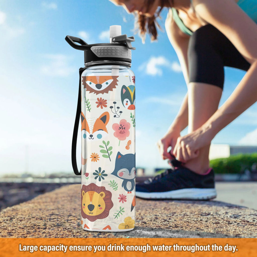 32oz Tritan Sports Water Bottle with Straw C1634