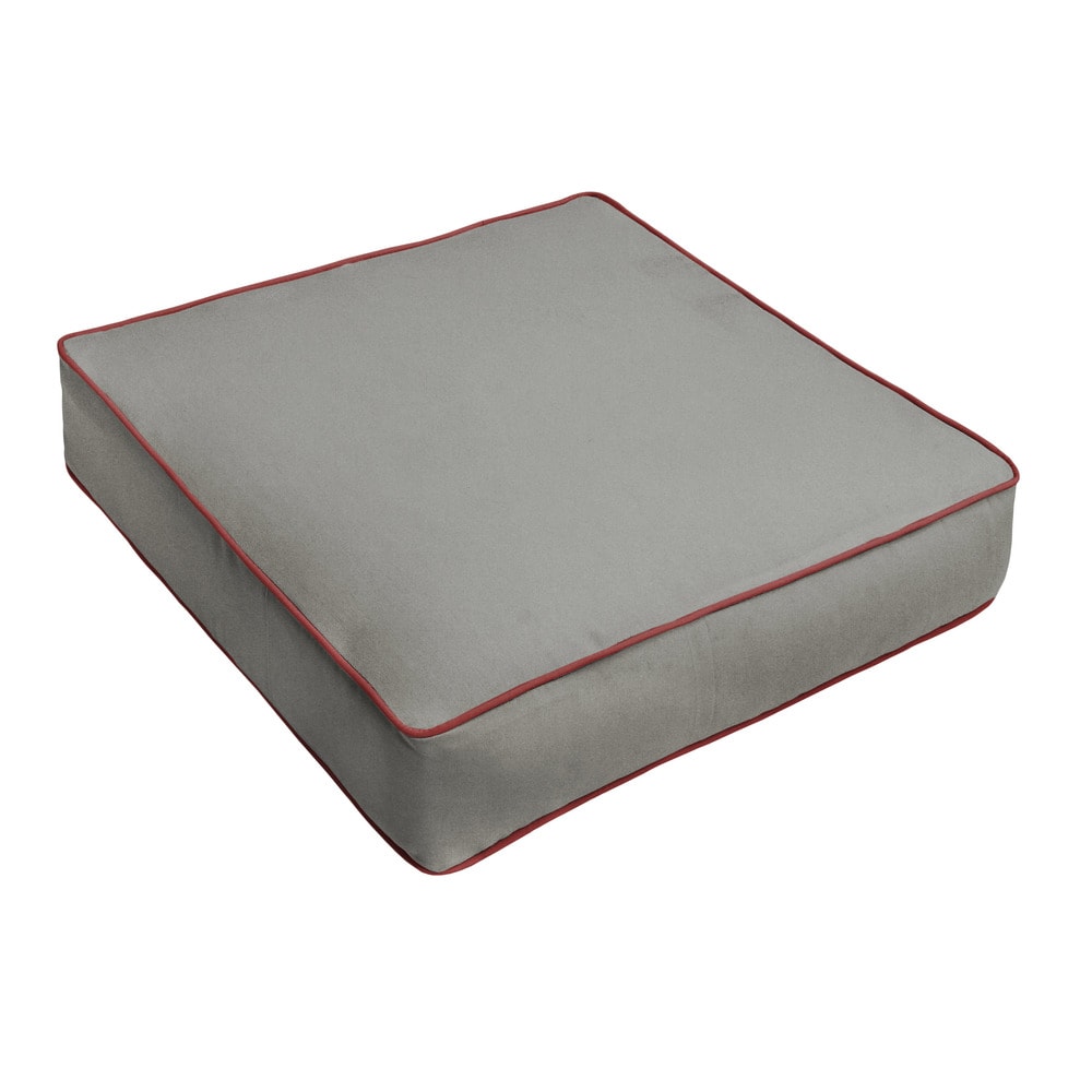 Charcoal Canvas Indoor/ Outdoor Chair Cushion 23 in w x 25 in d F540290