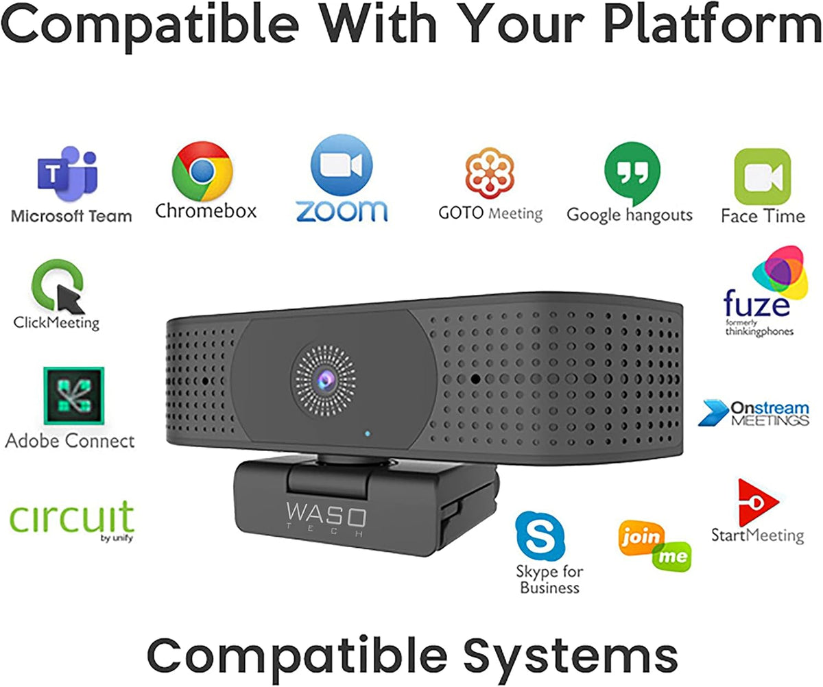 4K Webcam with Microphone, Auto Focus, USB I794