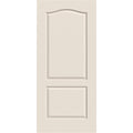 Primed 2-Panel Arch Top Solid Core Molded Composite Slab Door 36-in x 80-in I87060