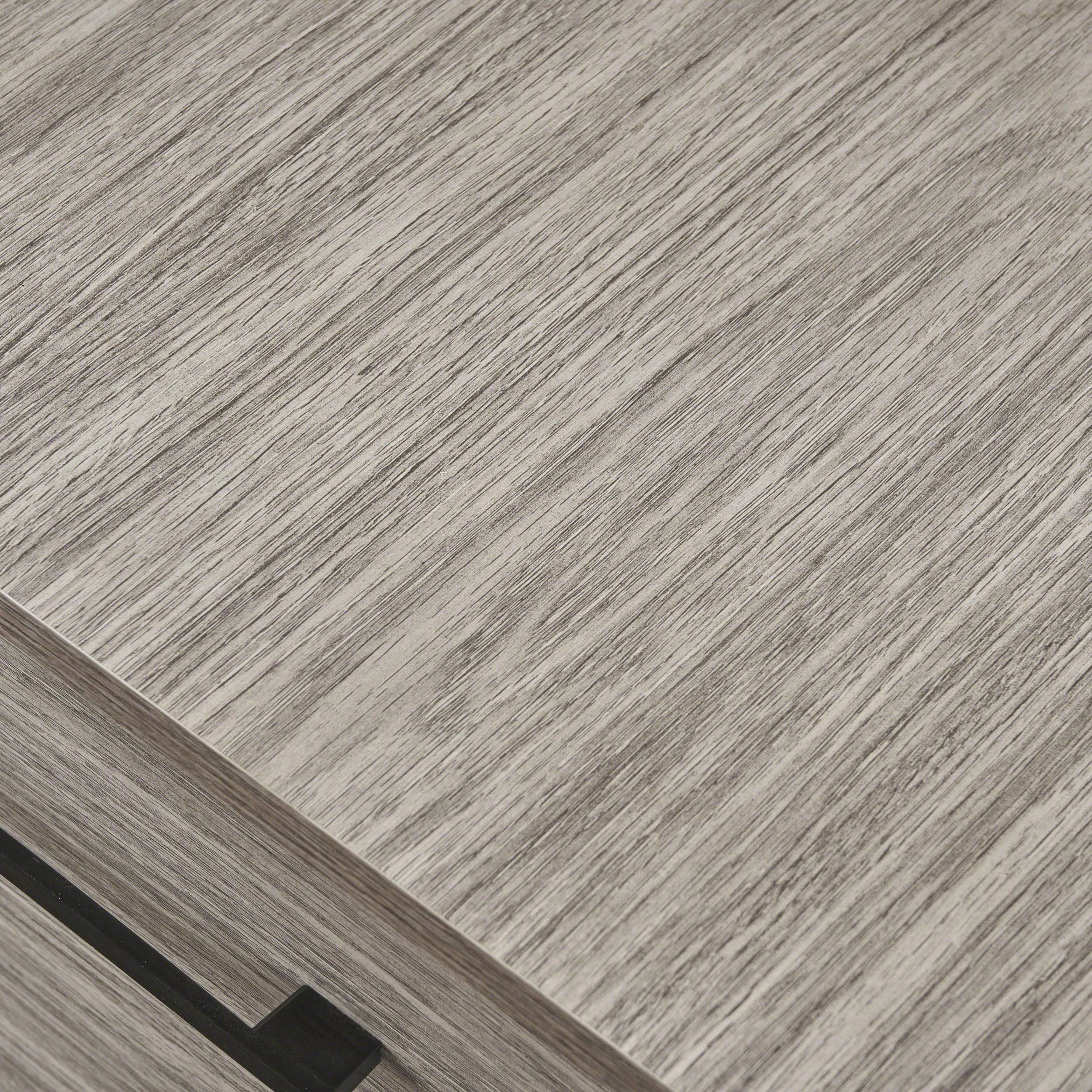 Gray Oak Fiberboard Cabinet N830