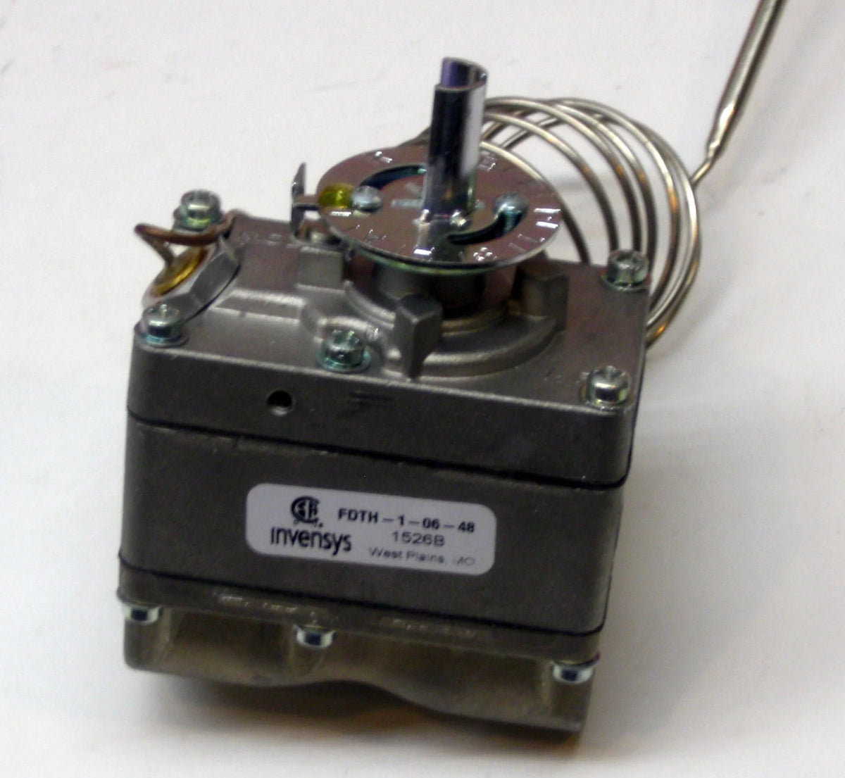 Gas Thermostat, 1/2 in Pipe, 300 to 650 F J20647