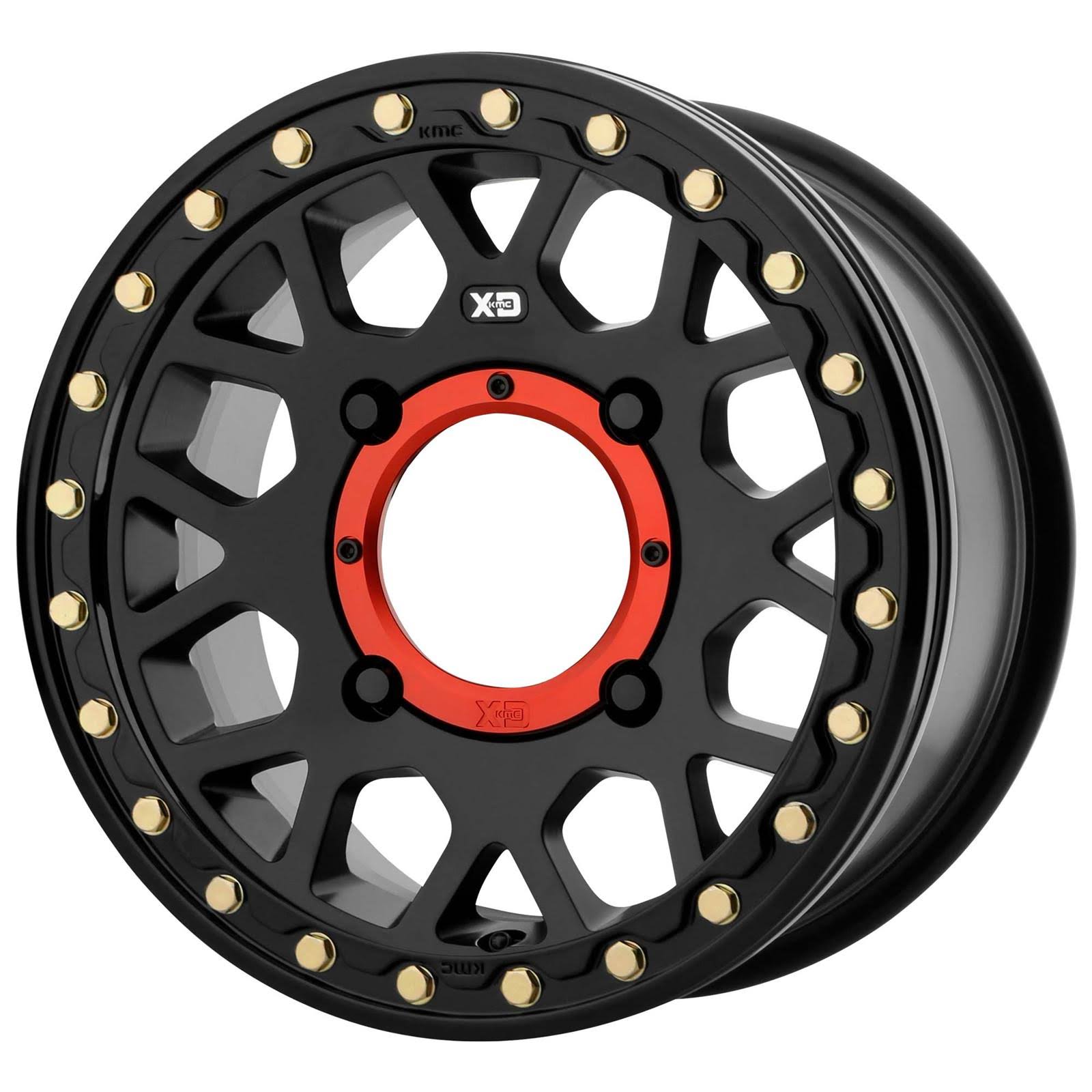 Satin Black Beadlock Wheel 14x10 R496