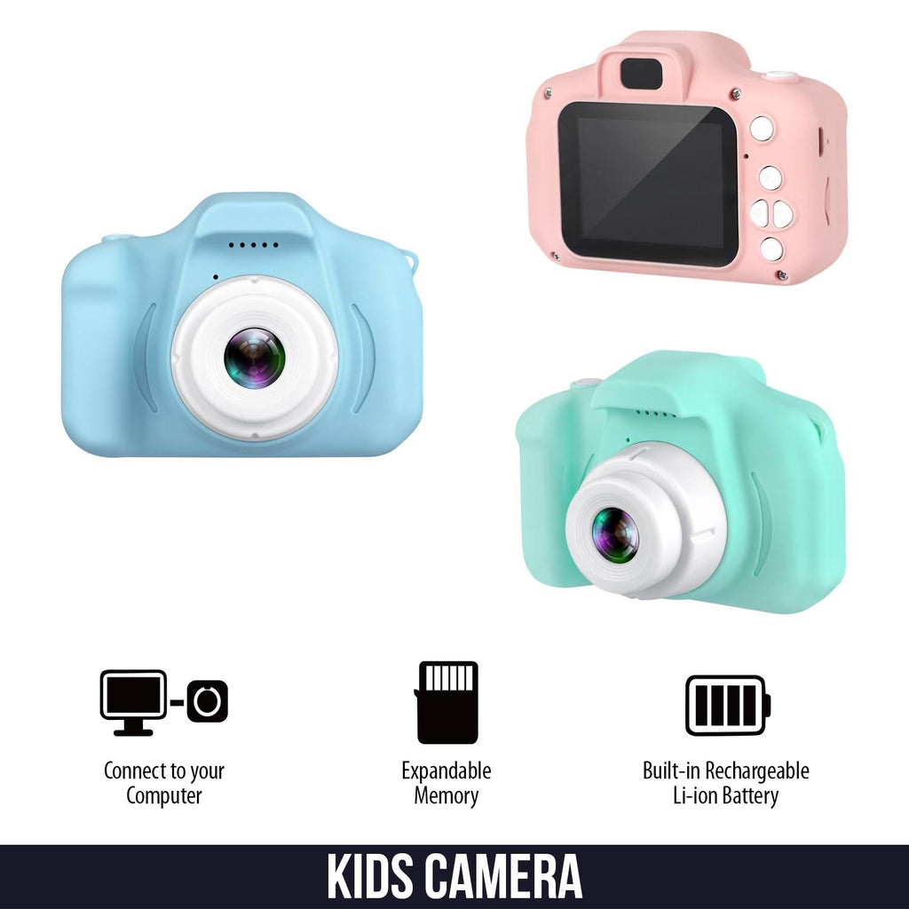 Green 2-Pack 1080p Digital Kids Camera with 32GB SD Card F47943
