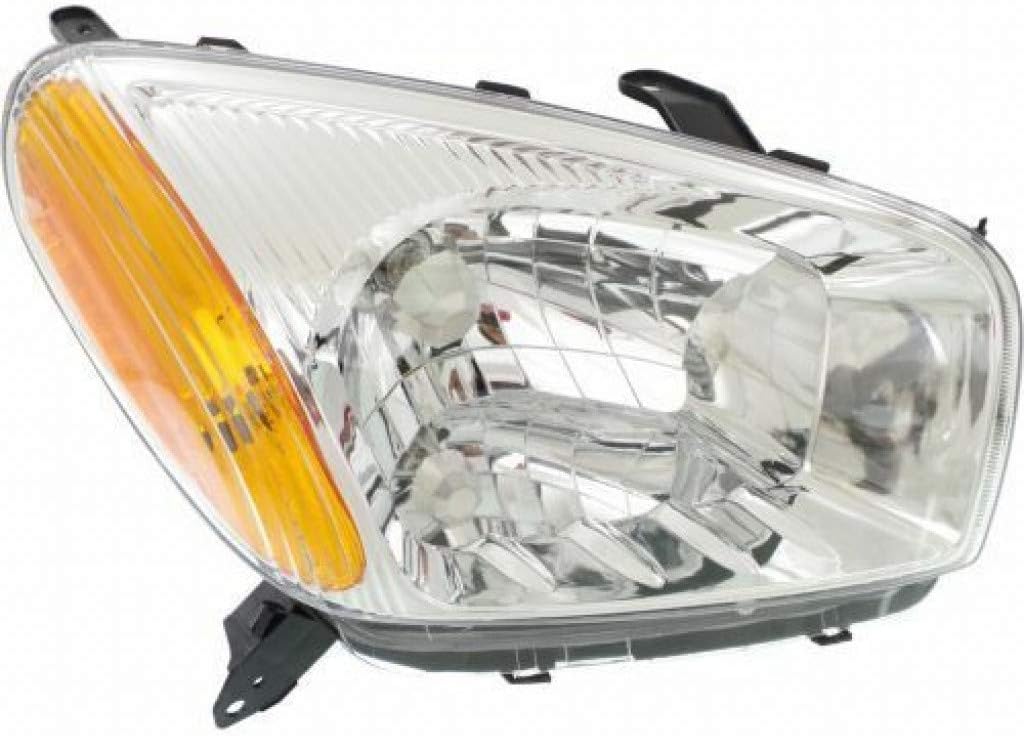 Chrome Bezel Headlight Assembly for Toyota RAV4 2001-2003 Passenger Side L6964