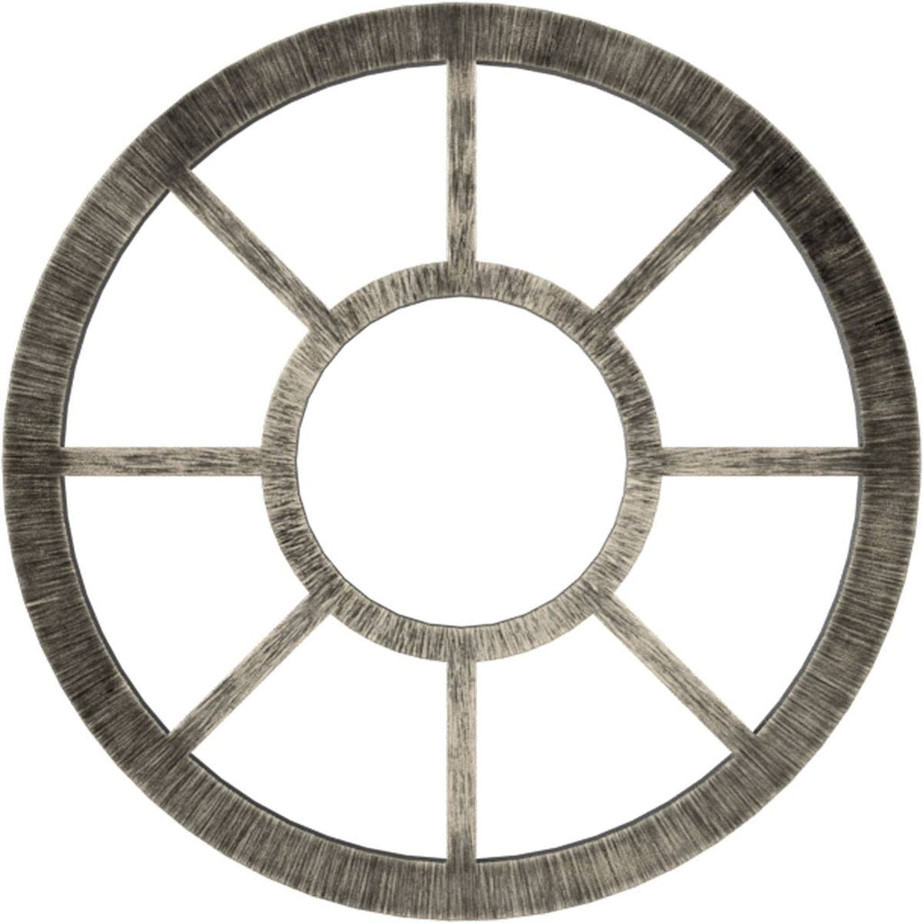 34x22OD x 12 3/8x22ID x 1x22P PVC Pierced Ceiling Medallion O30231