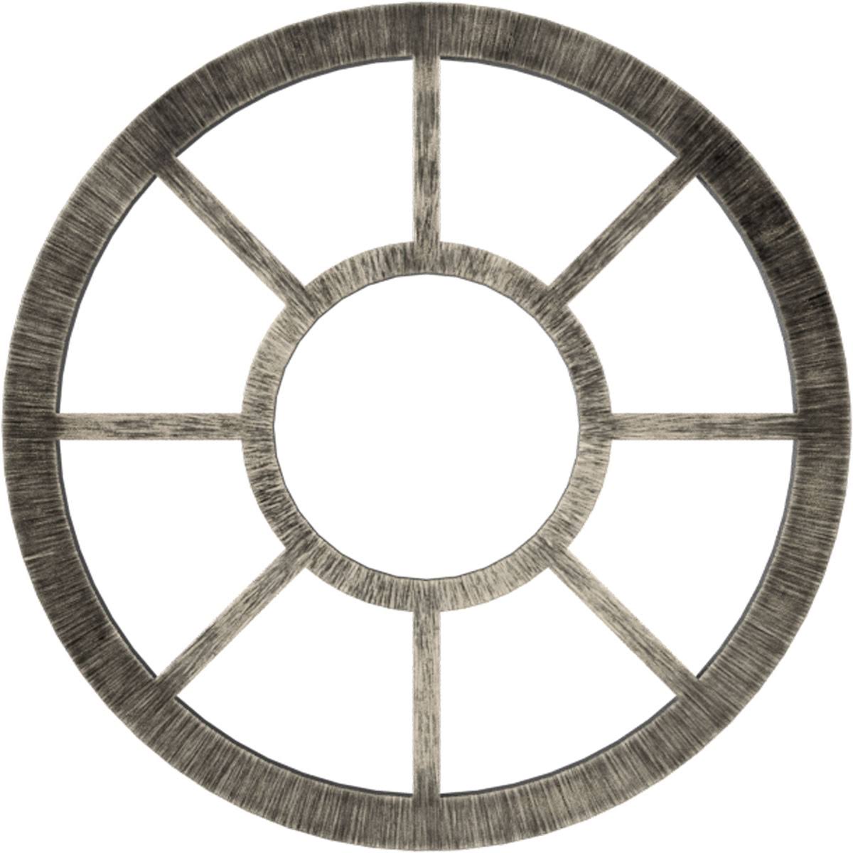 34x22OD x 12 3/8x22ID x 1x22P PVC Pierced Ceiling Medallion O30231