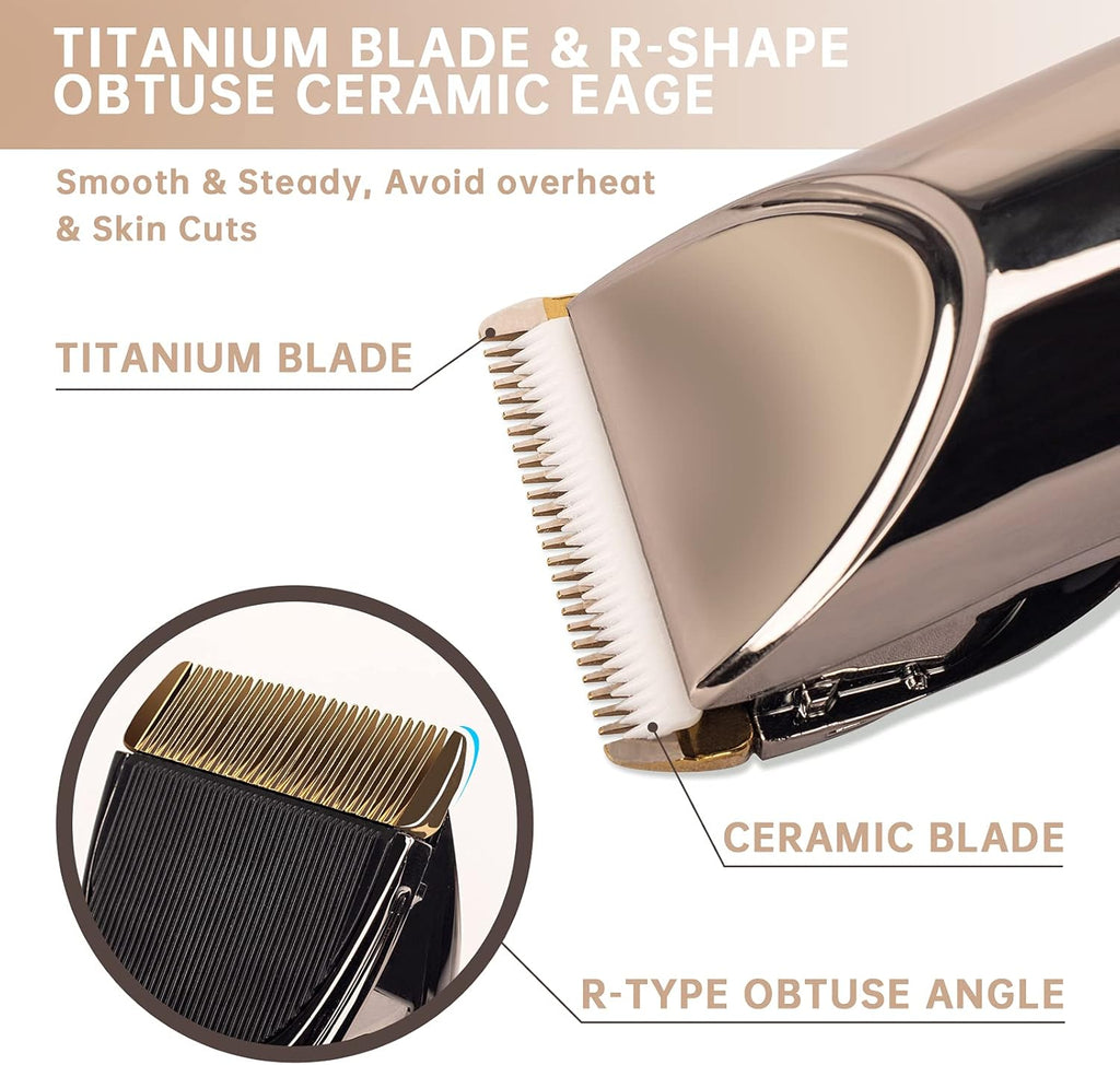 Cordless Dog Clippers for Grooming Pet Hair Trimmer, Rechargeable Electric Shaver, Pack of 2 E742