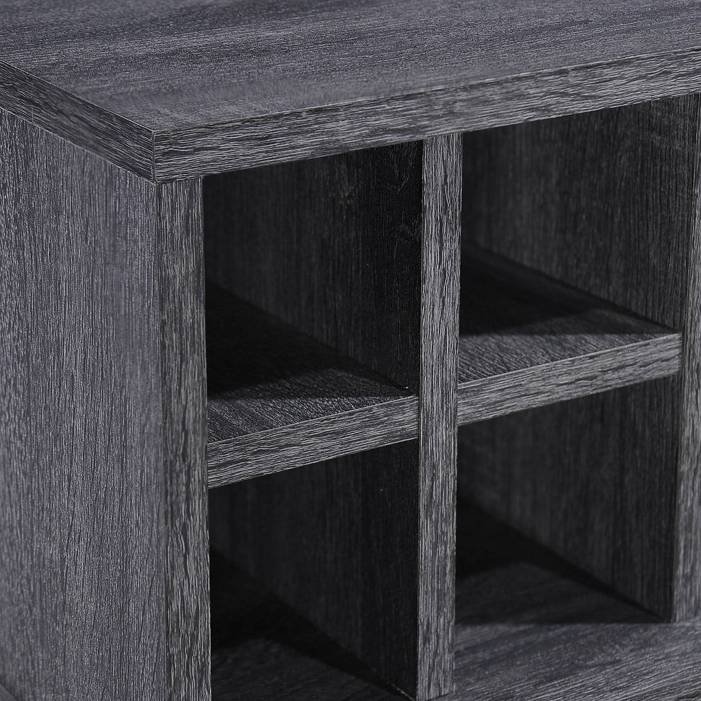 Bar Cabinet in Sonoma Gray Oak and Black K9604