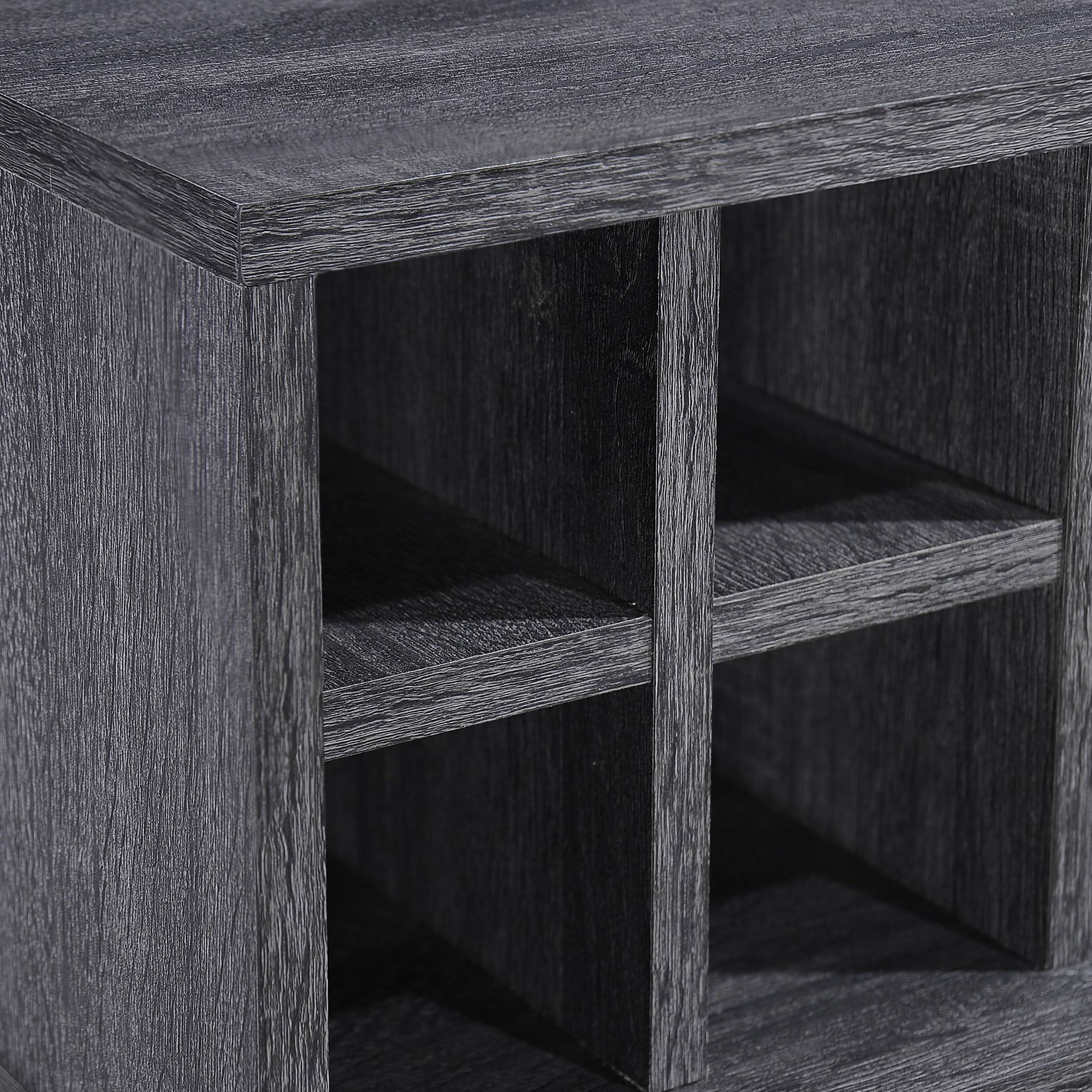 Bar Cabinet in Sonoma Gray Oak and Black K9604