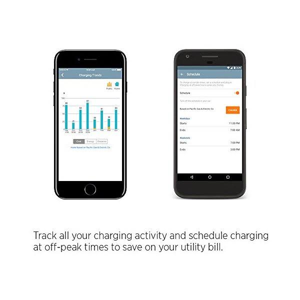 ChargePoint Home WiFi Enabled Electric Vehicle EV Charger - Level 2 EVSE 240 Volt 32 Amp Electric Car Charger UL Listed Energy D6939