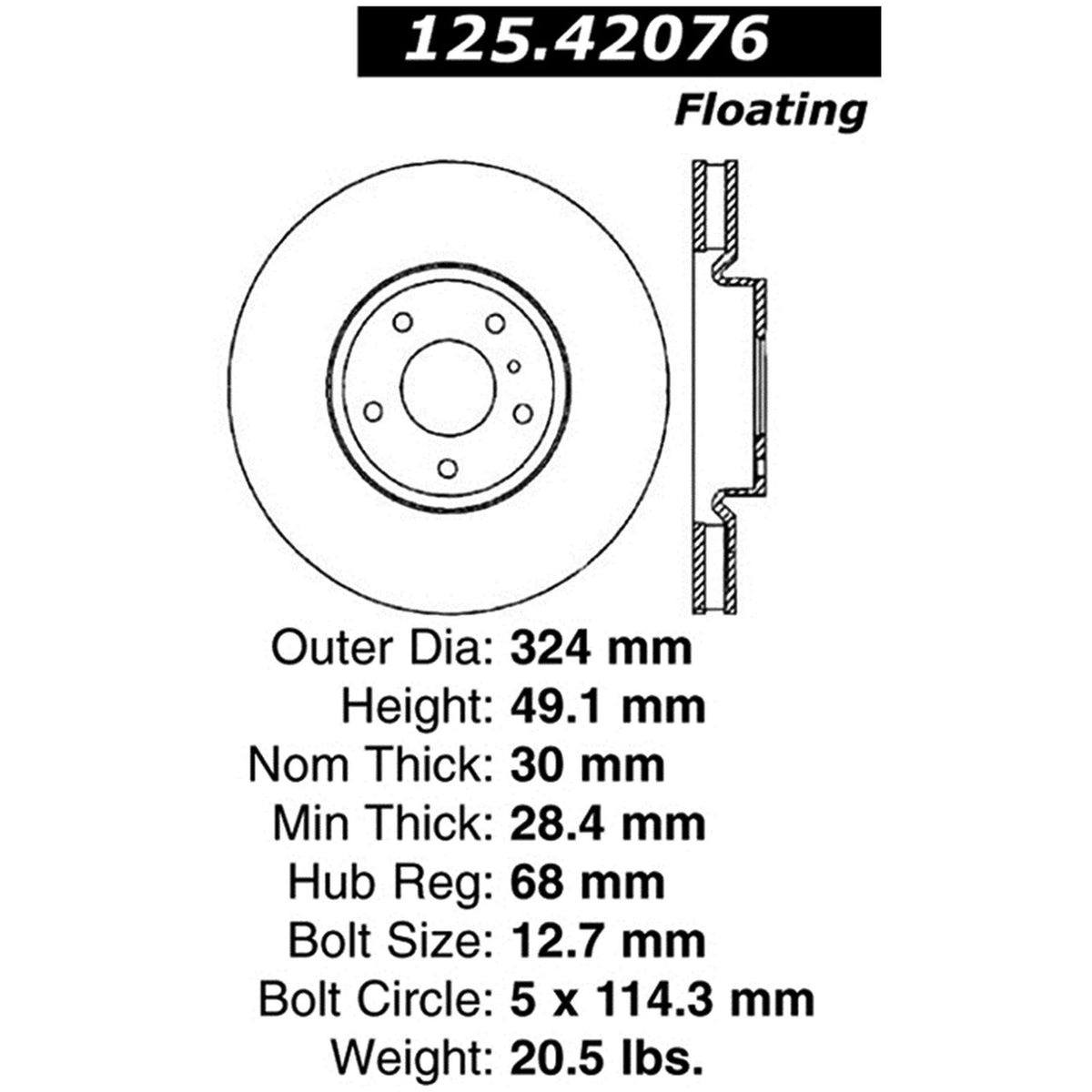 High Carbon Brake Rotor Y4430