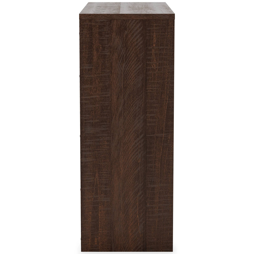 Small Bookcase with 1 Adjustable Shelf, Dark Brown J43416