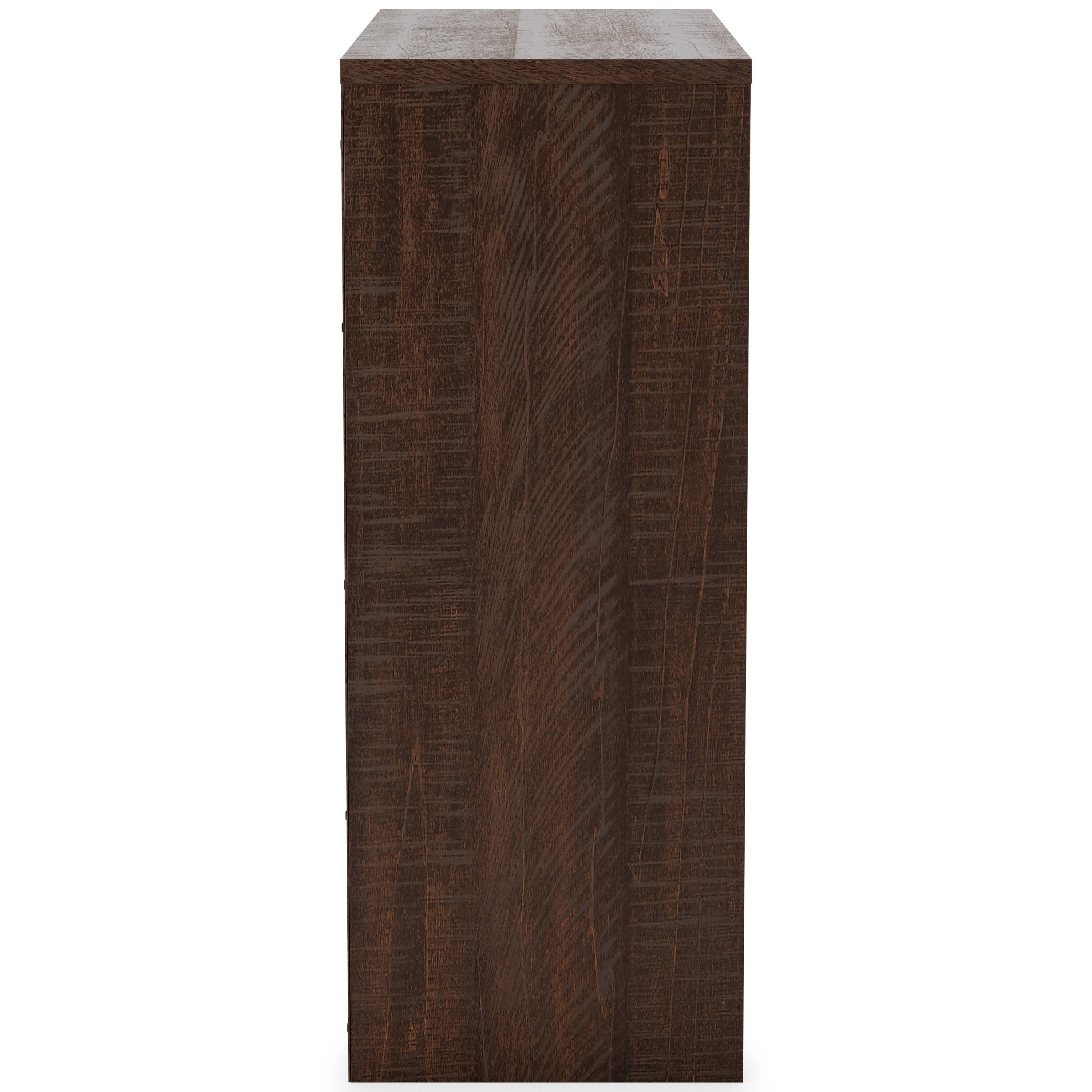 Small Bookcase with 1 Adjustable Shelf, Dark Brown J43416