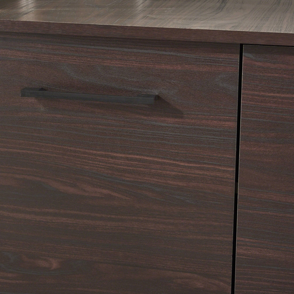 Gray Oak Fiberboard Cabinet N830