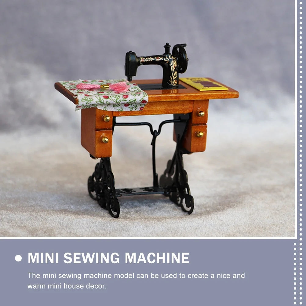 Vintage Metal Dollhouse Sewing Machine Toy C3221
