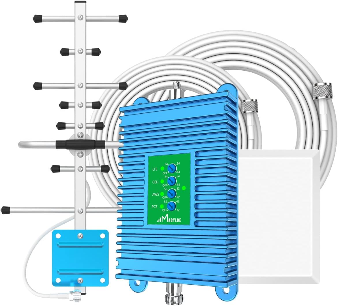 Cell Phone Signal Booster for Home 700/850/1700/1900/2100Mhz GSM 3G/4G/5G CDMA LTE FCC Approved I5487