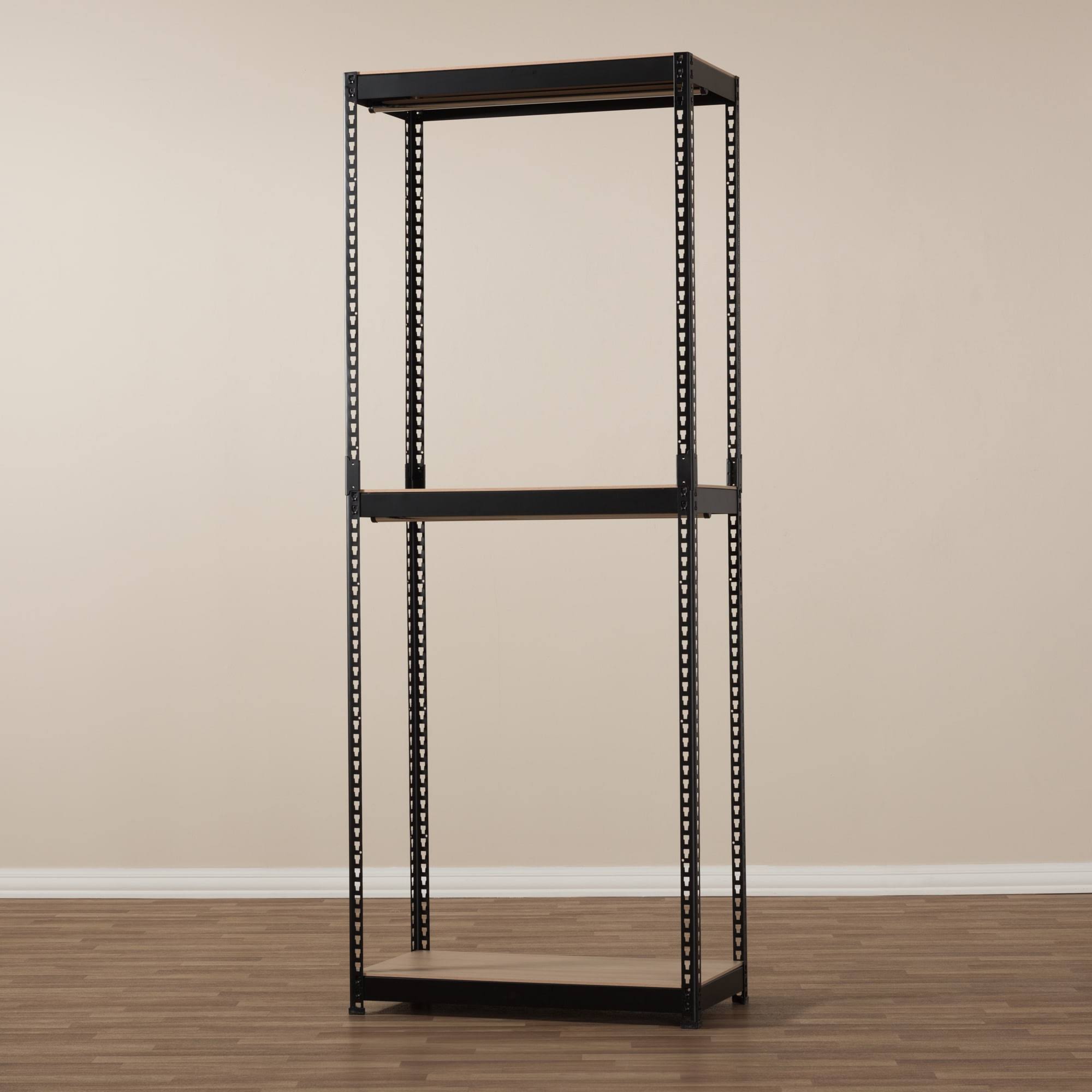 White Metal 3-Shelf Closet Storage Organizer G53612