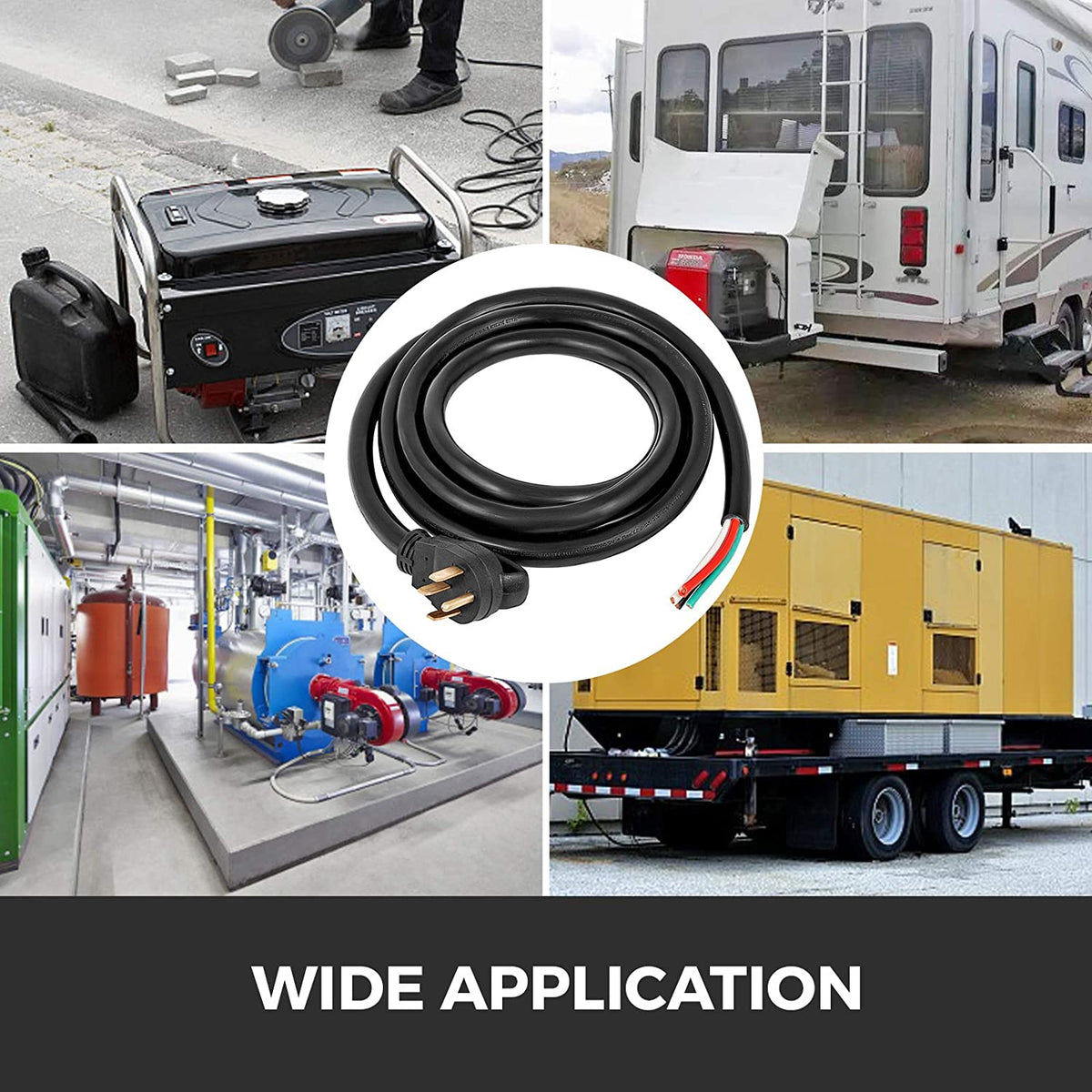 25 ft. 50A 6 Gauge Generator Extension Cord Y4942