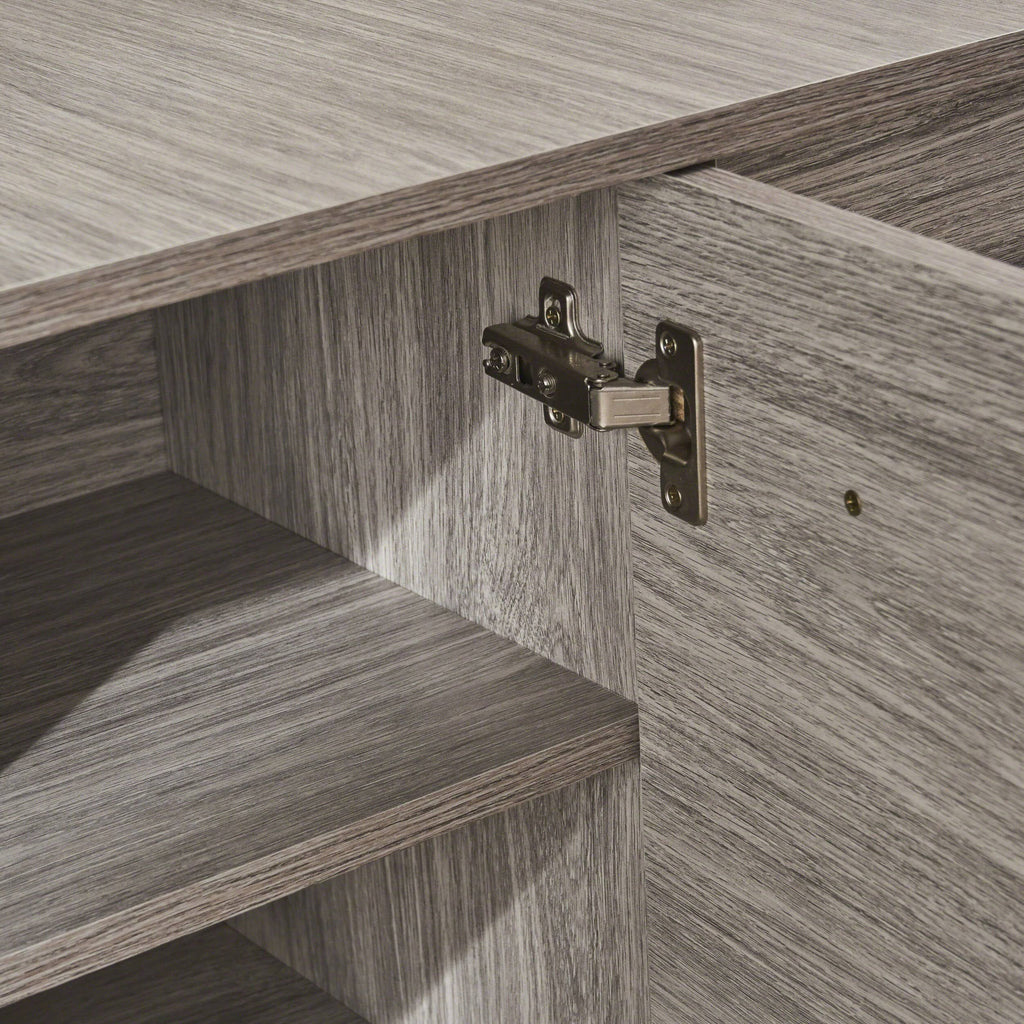 Gray Oak Fiberboard Cabinet N830