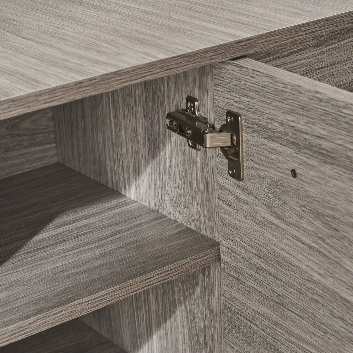 Gray Oak Fiberboard Cabinet N830