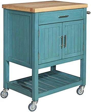 Teal Kitchen Cart P43198