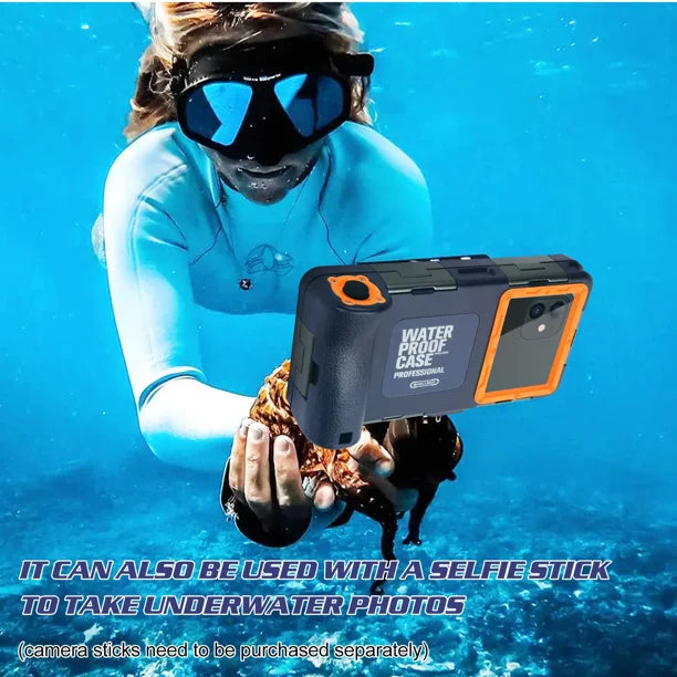 Waterproof Protective Case for Samsung Galaxy F62 and Phones Up to 6.9 Inch with Lanyard O35975