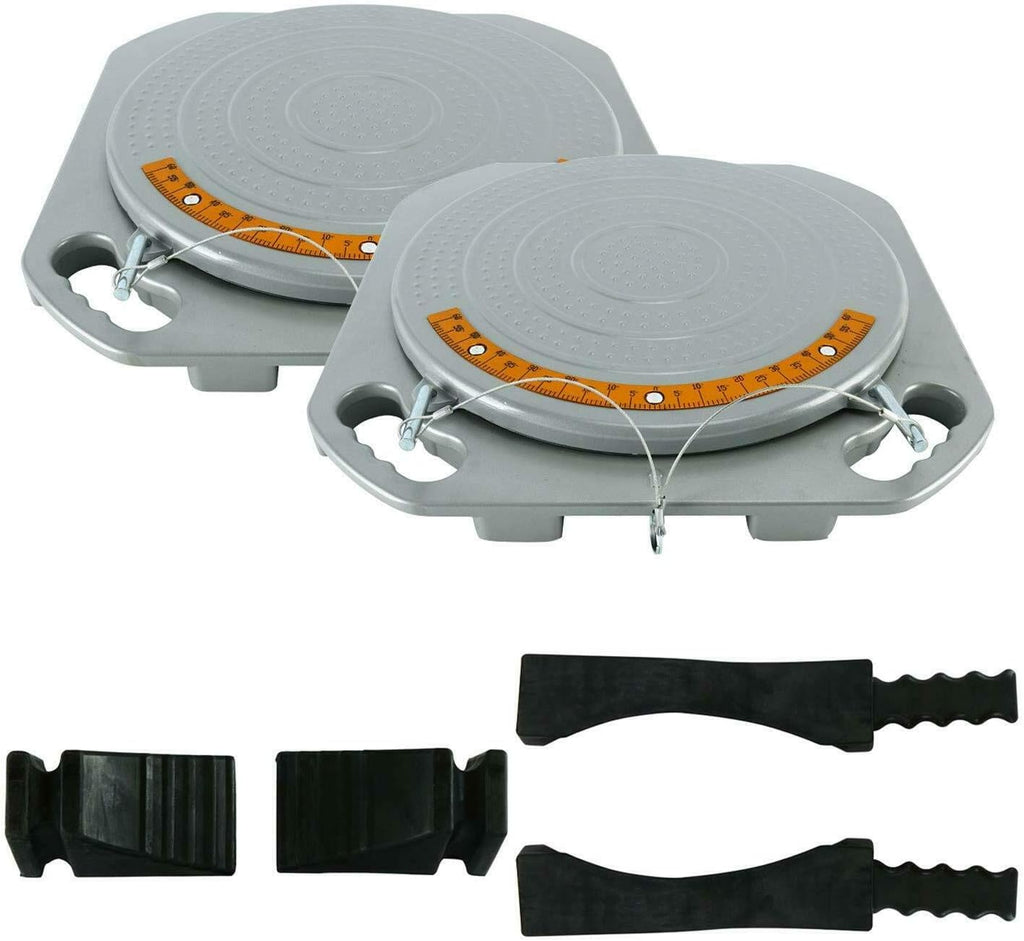 Pair Wheel Alignment Turntable Turn Plates with Transition Bridge and Thrust Block R9162