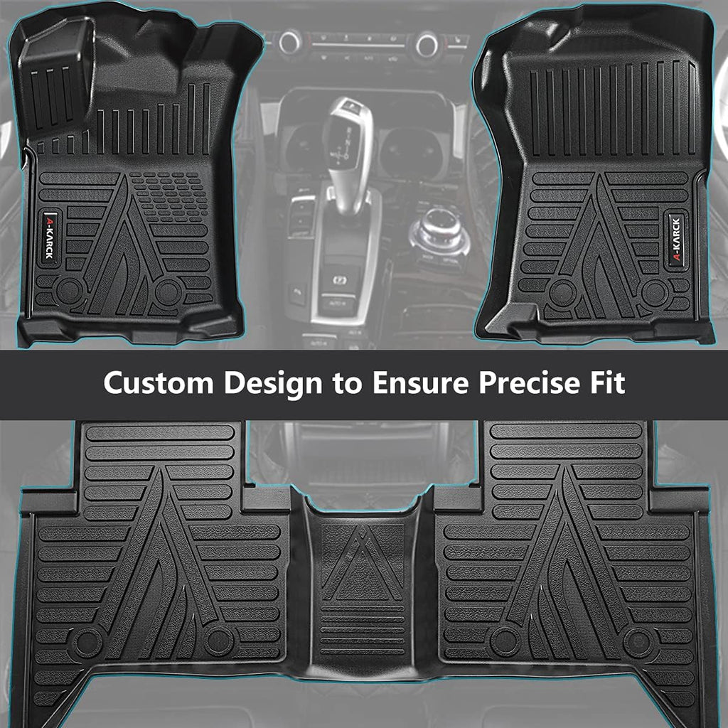 Car Floor Mats for 2018-2021 Tacoma Double Cab Automatic, 1st and 2nd Row K1066