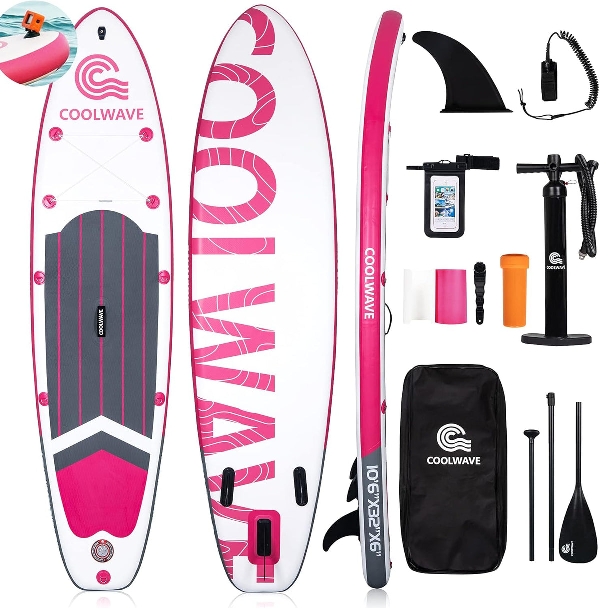 10'6 Inflatable Stand Up Paddle Board with Accessories M58321