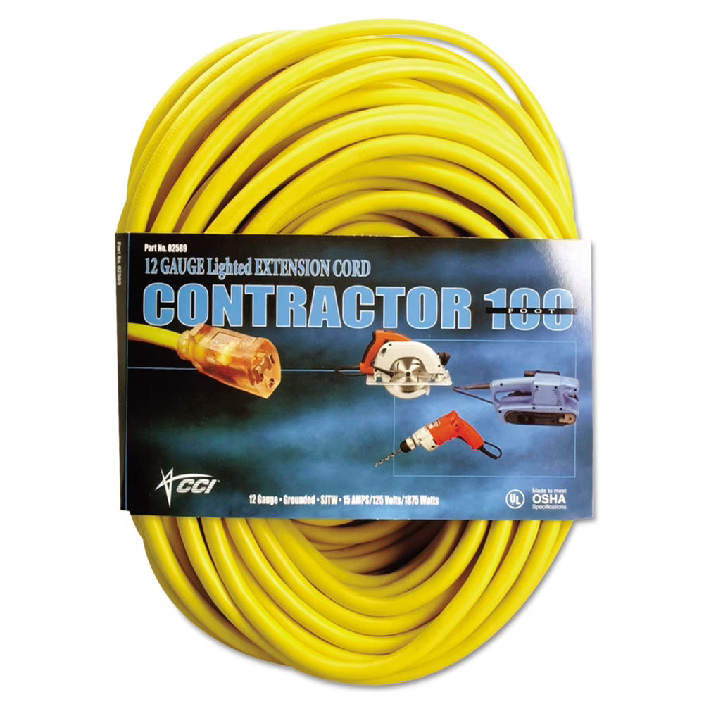 50' Yellow Extension Cord W665300