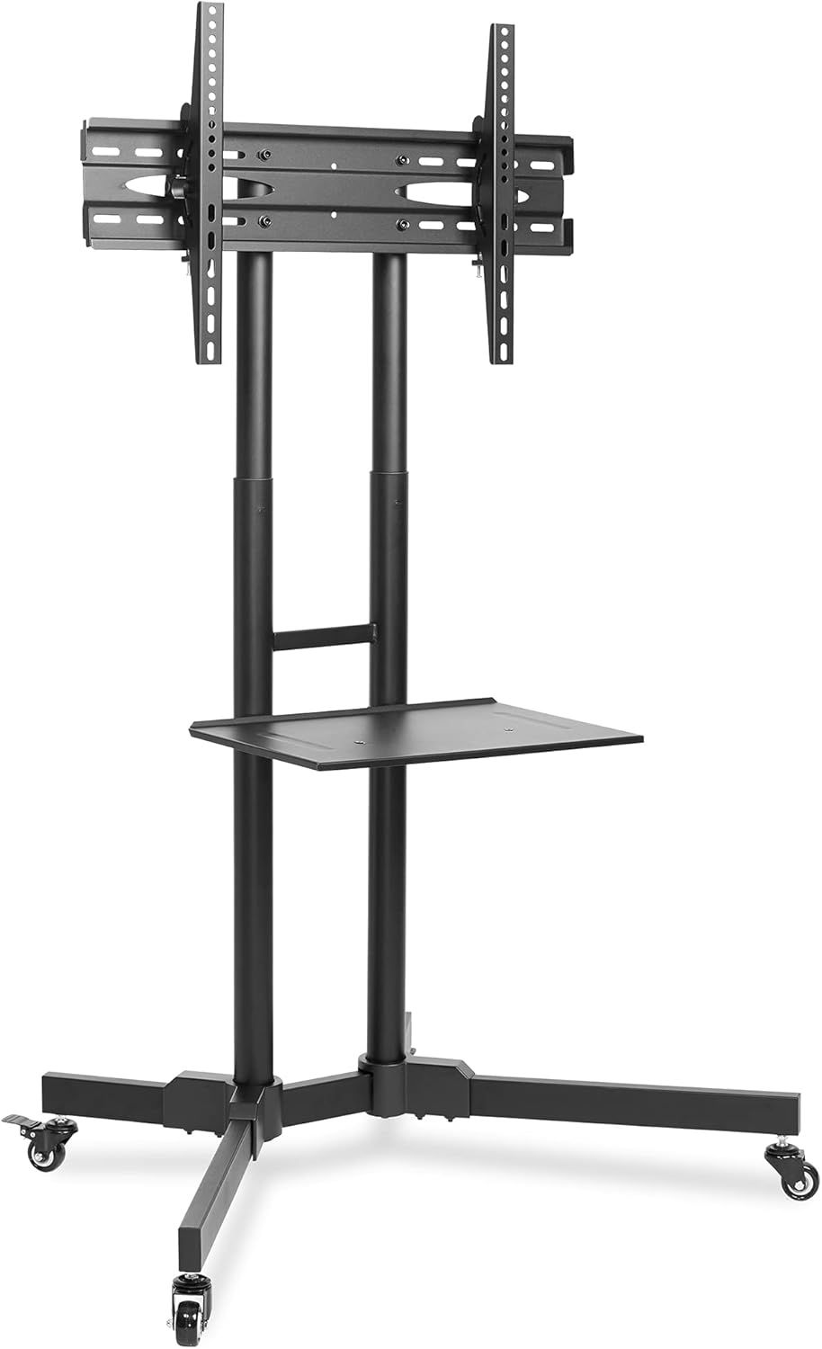 Rolling TV Stand Mobile TV Cart with Wheels H28706