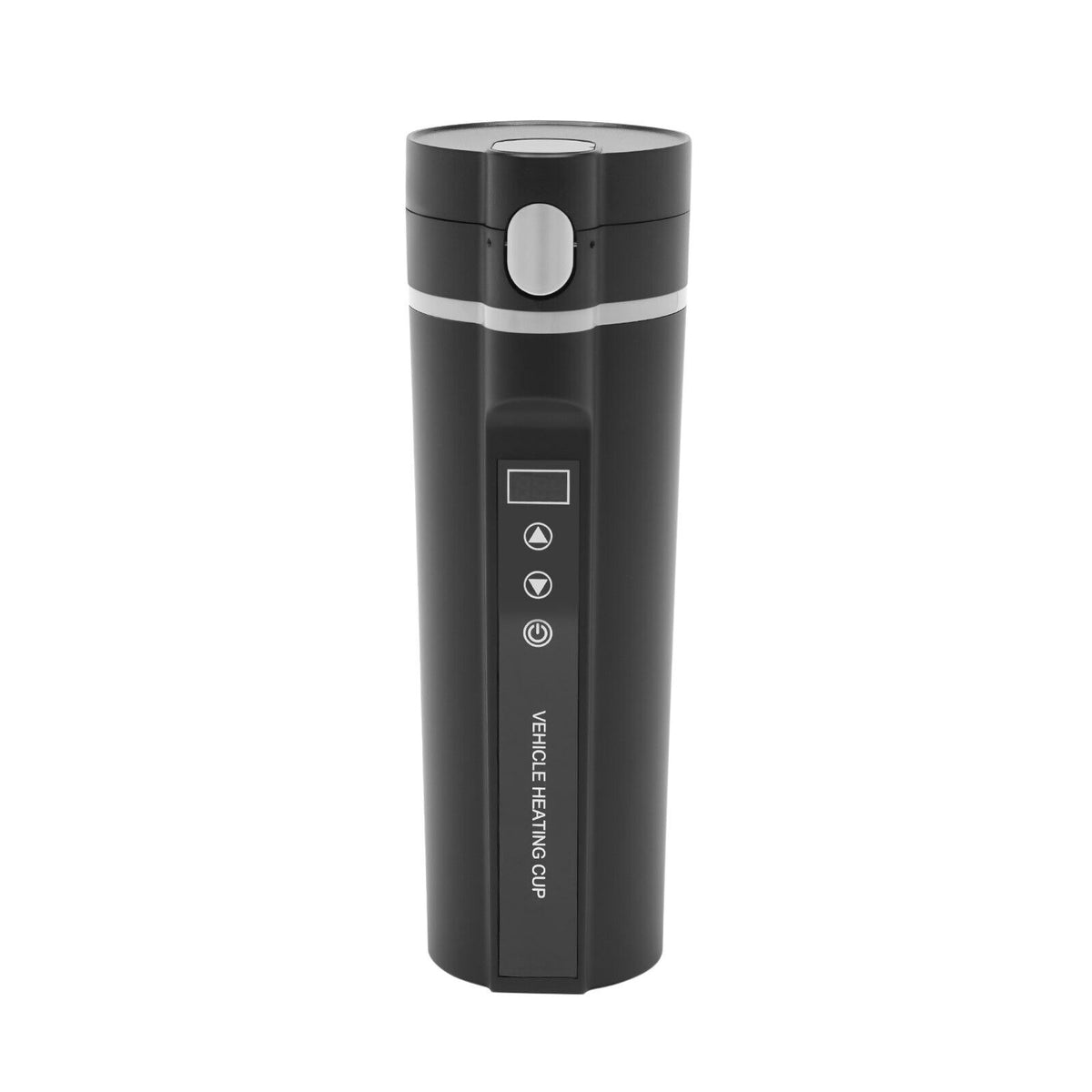 Black 304 Stainless Steel Portable Car Electric Kettle Cup H8662
