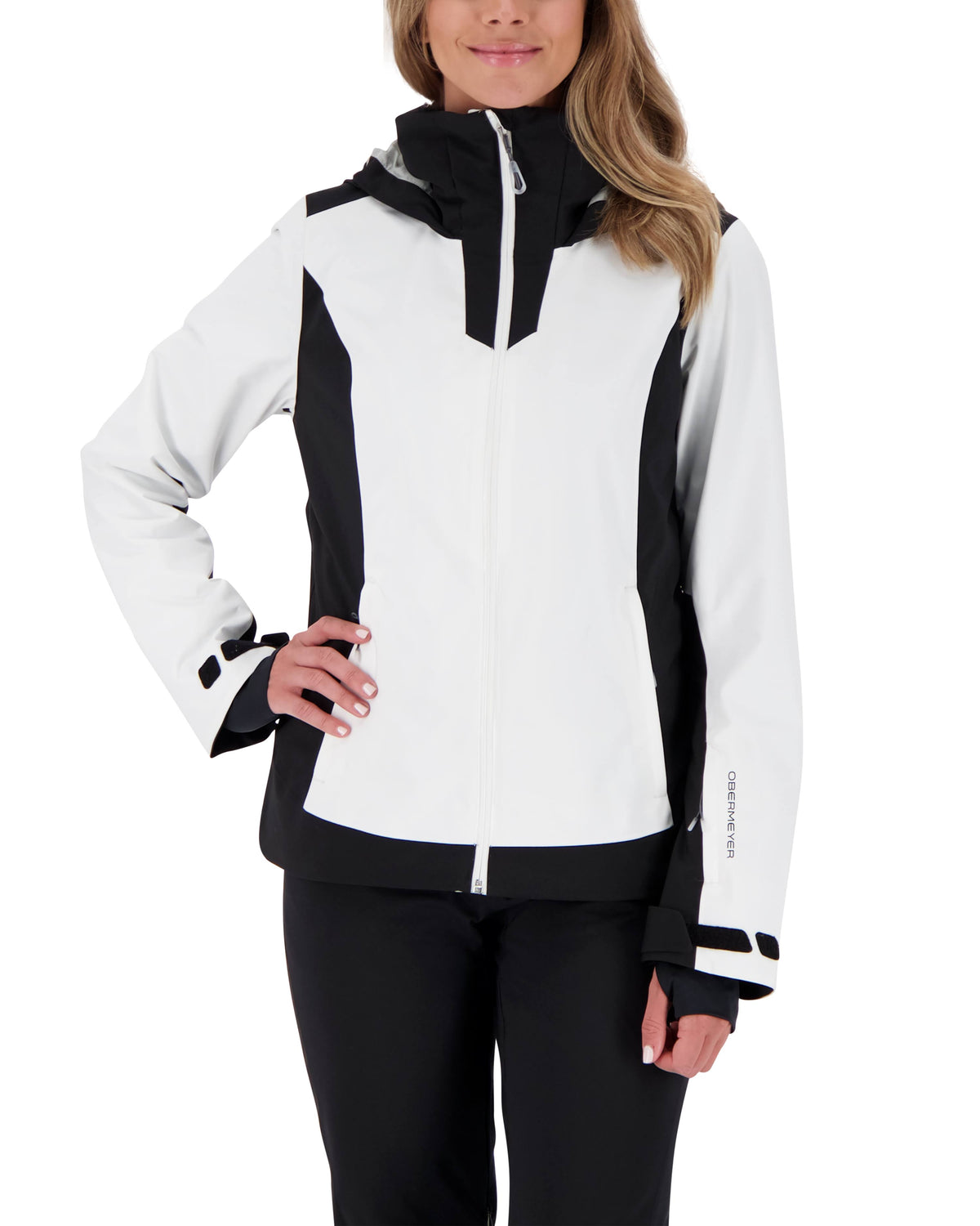 White Shell Ski Jacket T1375