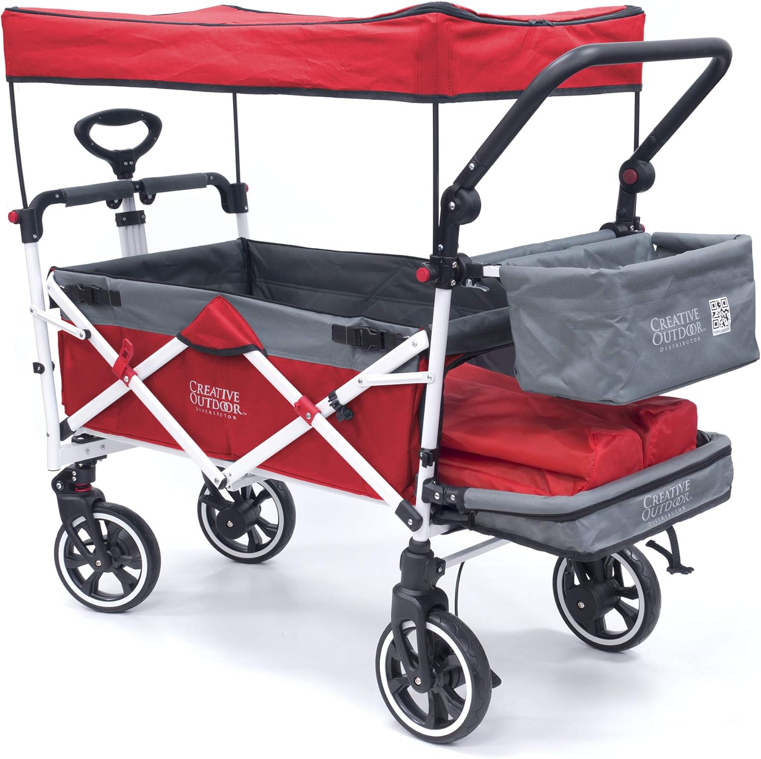 Teal Collapsible Folding Wagon Stroller Cart Q85734