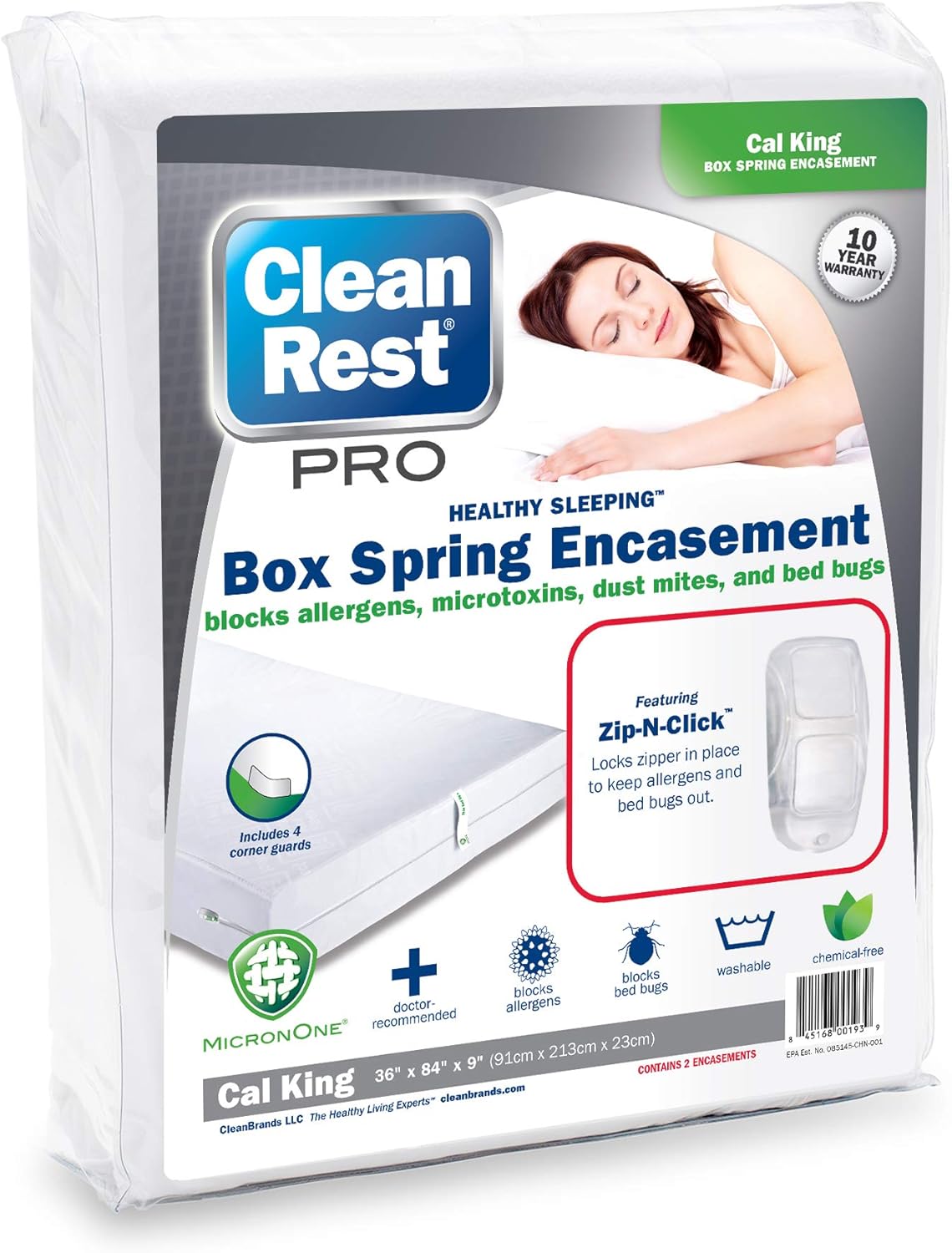 Zippered Box Spring Encasement Queen S222