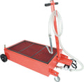 17 Gallon Low Profile Oil Drain Pan with Electric Pump and 7 FT Hose G664